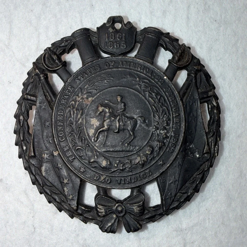 1952 Confederate States of‎ America CSA Deo Vindice Feb 1862 Cast Iron Thrivet